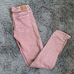 American Eagle muted purple skinny stretch 6